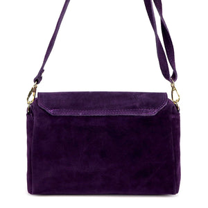 Luka 26-164 violetinė odinė rankinė fioletowy