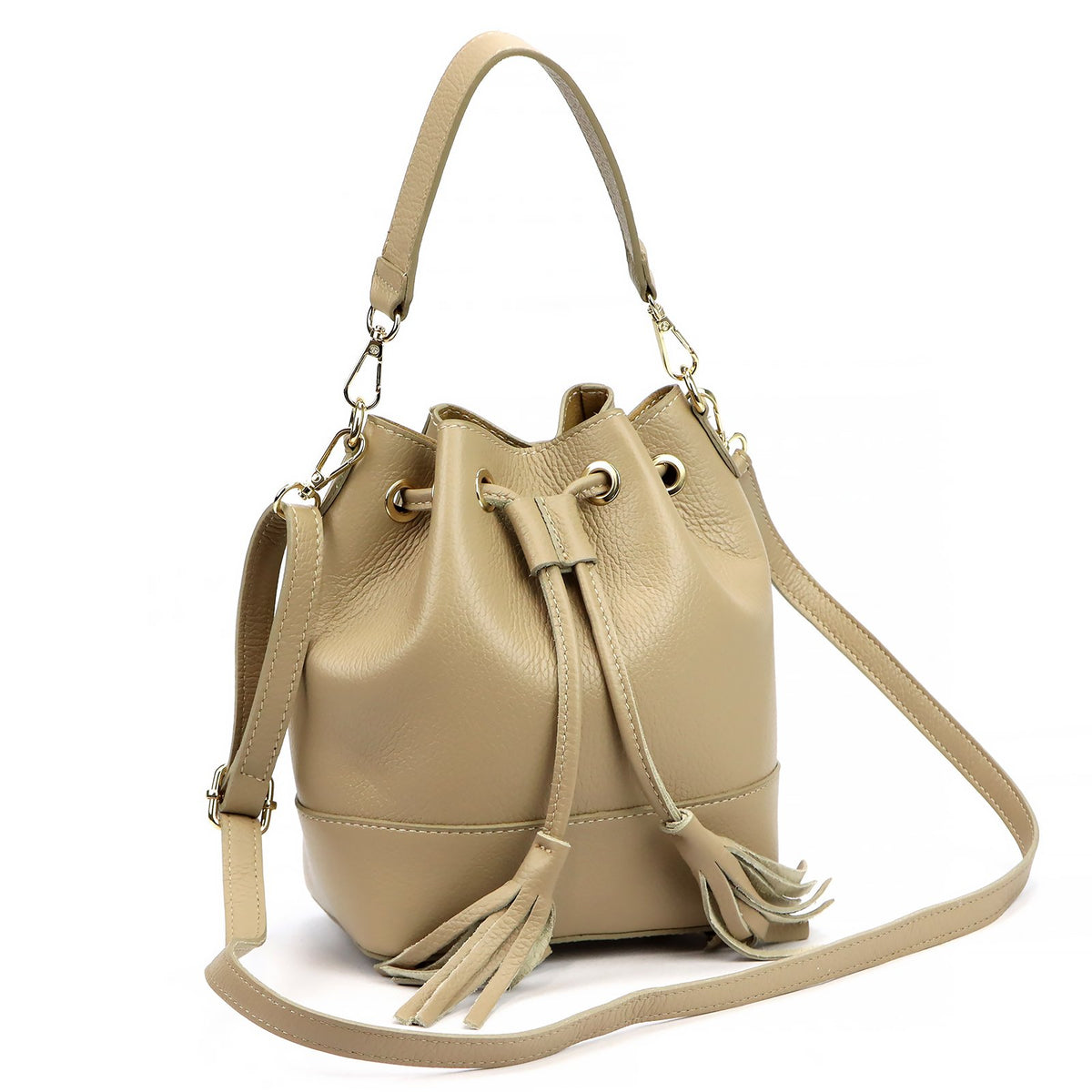 Luka 26-114 DOLLARO natūralios odos rankinė, taupe taupe