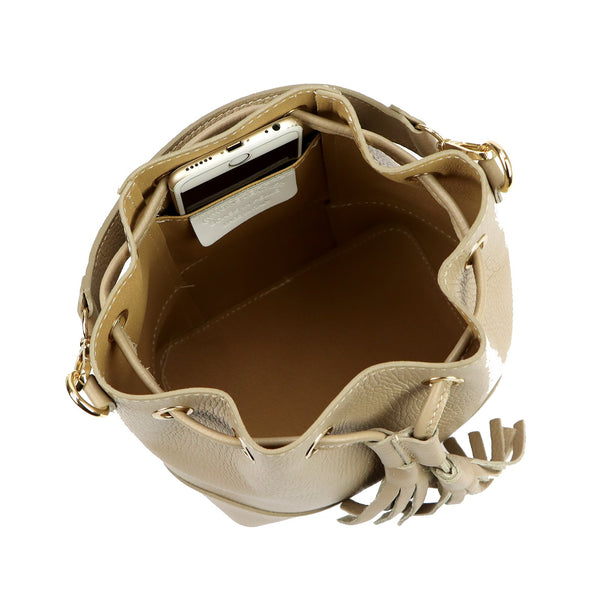Luka 26-114 DOLLARO natūralios odos rankinė, taupe taupe
