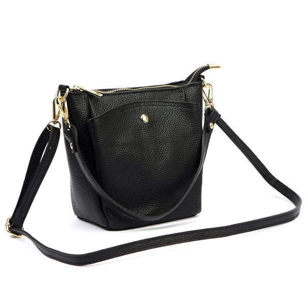 Luka 26-018 DOLLARO juoda odinė rankinė czarny