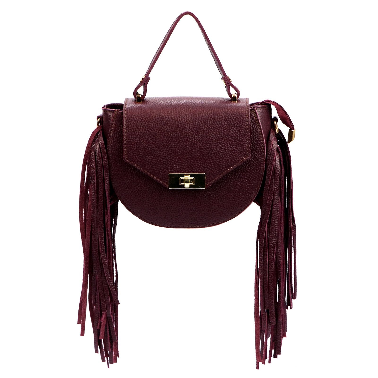 Luka 25-065 DOLLARO bordo odinė rankinė bordo