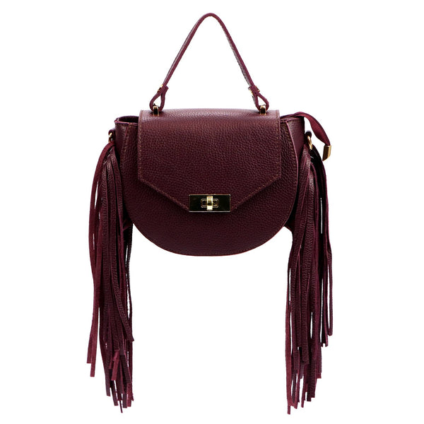 Luka 25-065 DOLLARO bordo odinė rankinė bordo