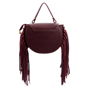 Luka 25-065 DOLLARO bordo odinė rankinė bordo