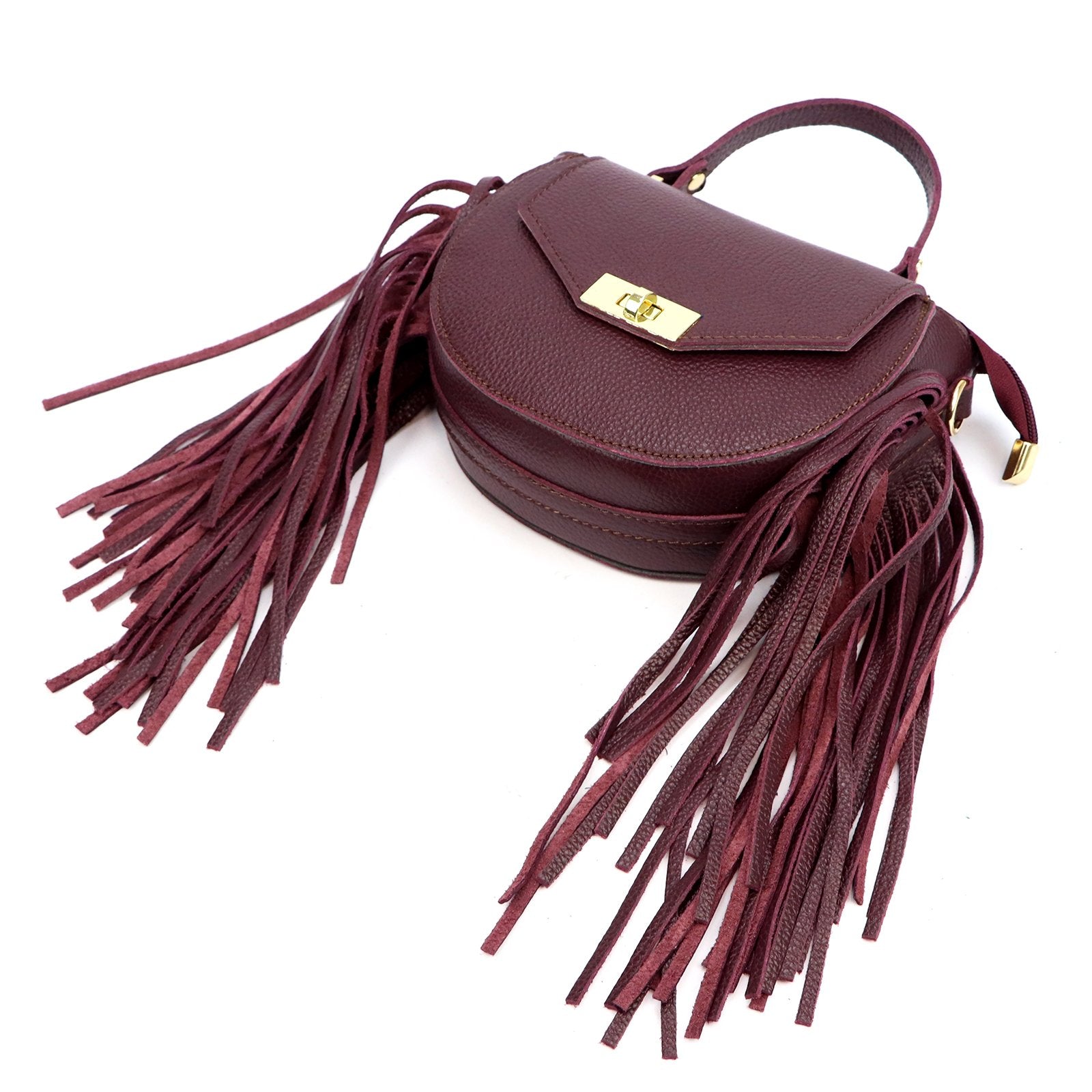 Luka 25-065 DOLLARO bordo odinė rankinė bordo
