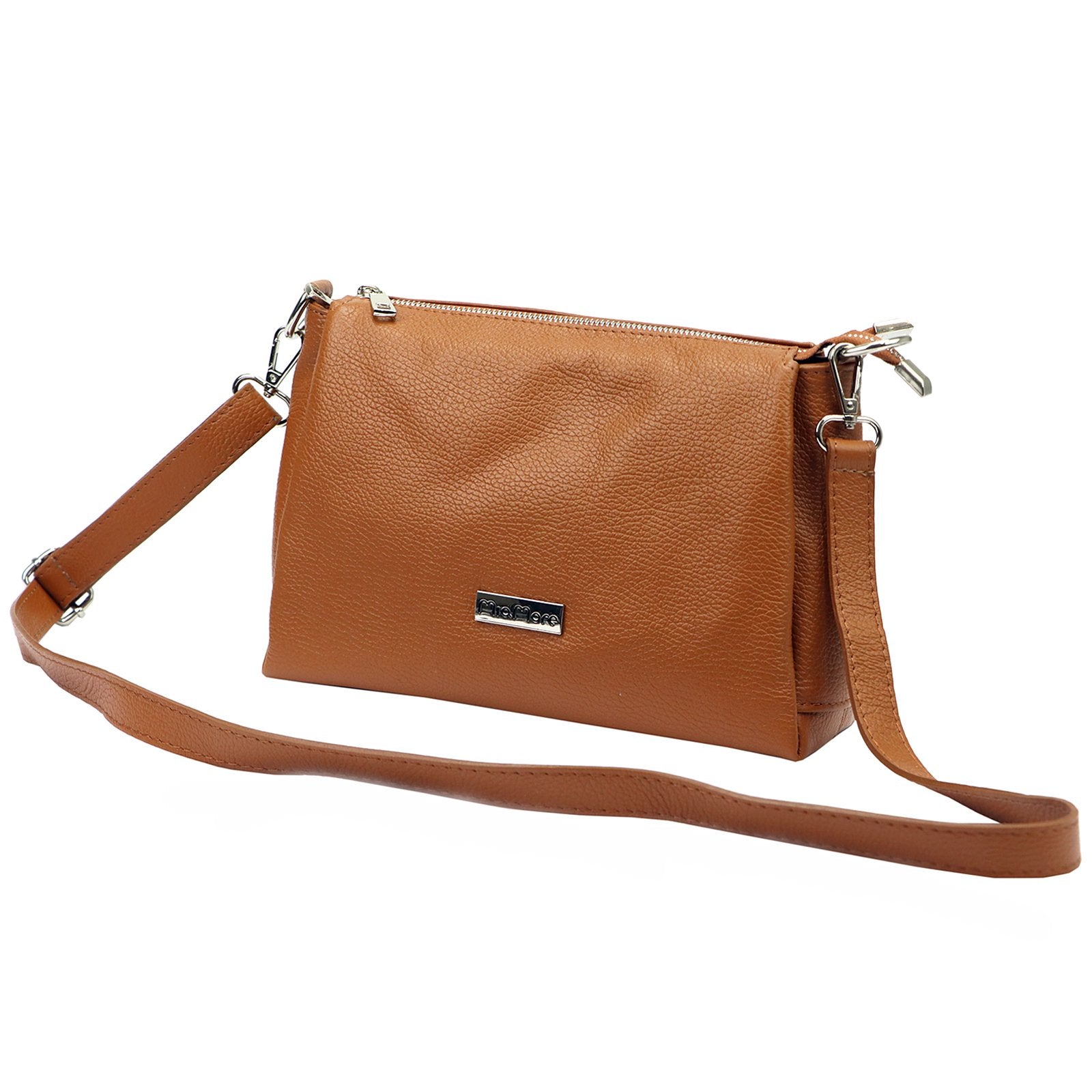 MiaMore 01-002 DOLLARO odinė rankinė camel-2 camel-2