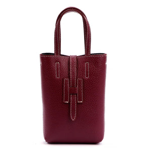 Luka 25-064 DOLLARO bordo spalvos odinė rankinė bordo