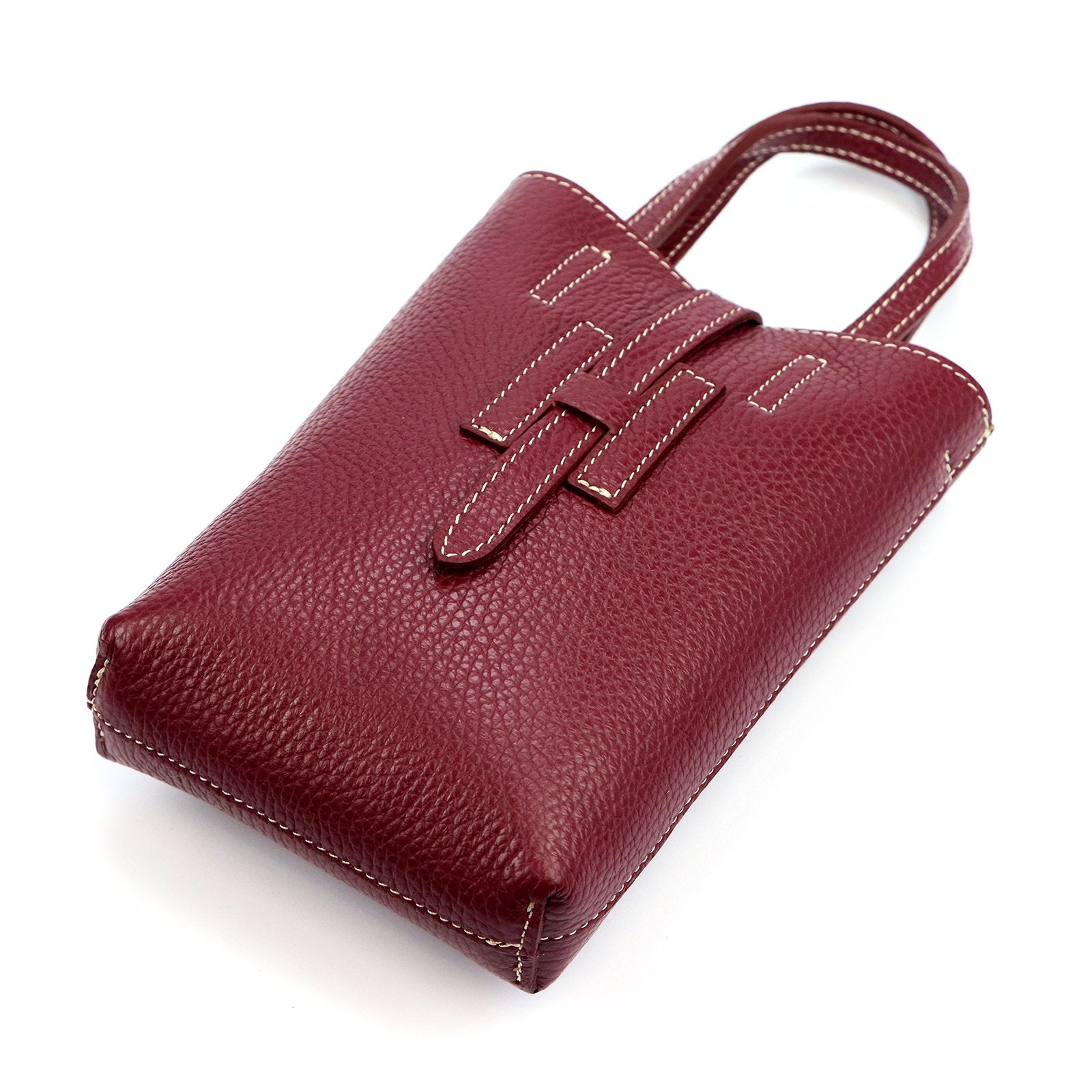Luka 25-064 DOLLARO bordo spalvos odinė rankinė bordo