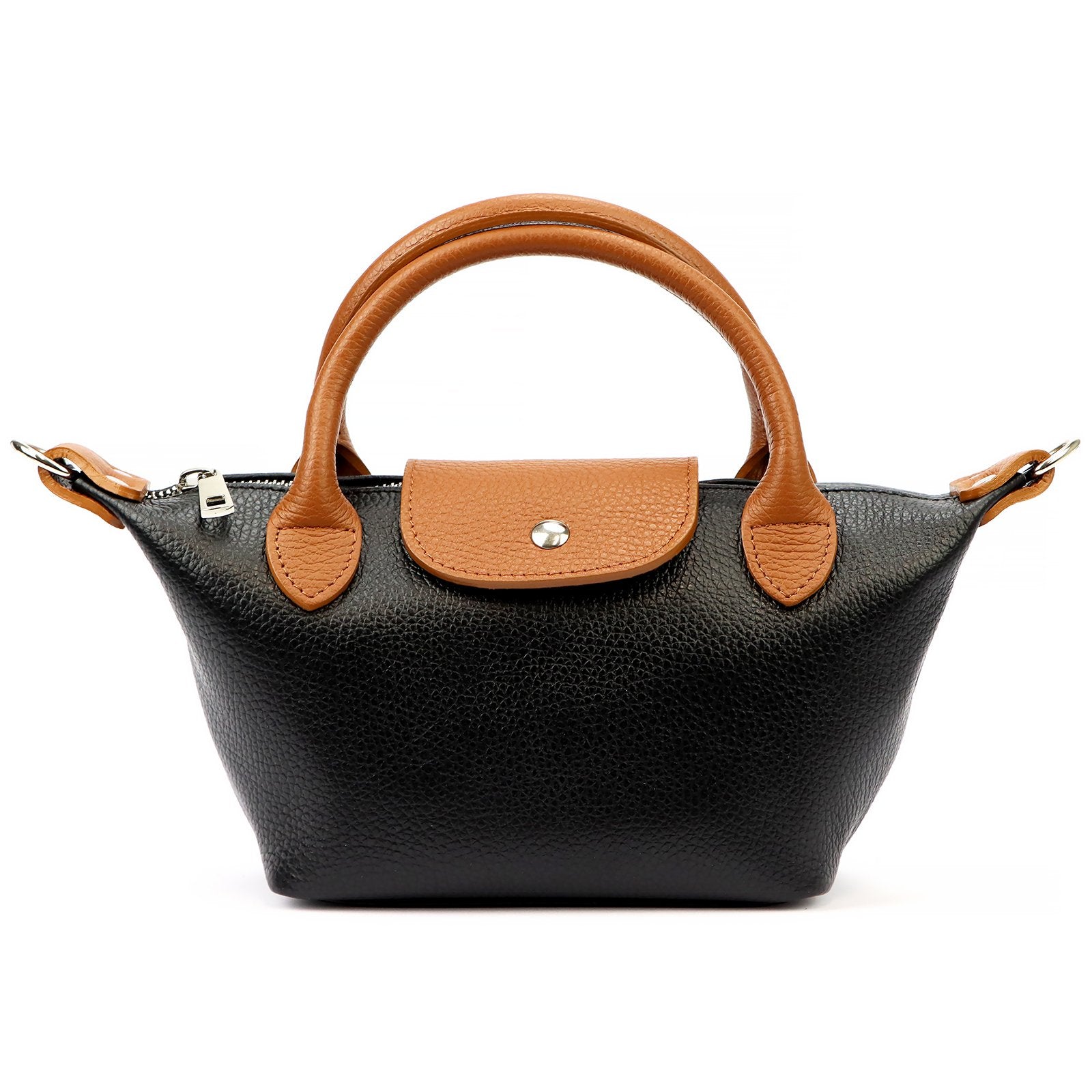 Luka 24-068 D DOLLARO juoda ir kupranugario spalvos odinė rankinė czarny + camel-2