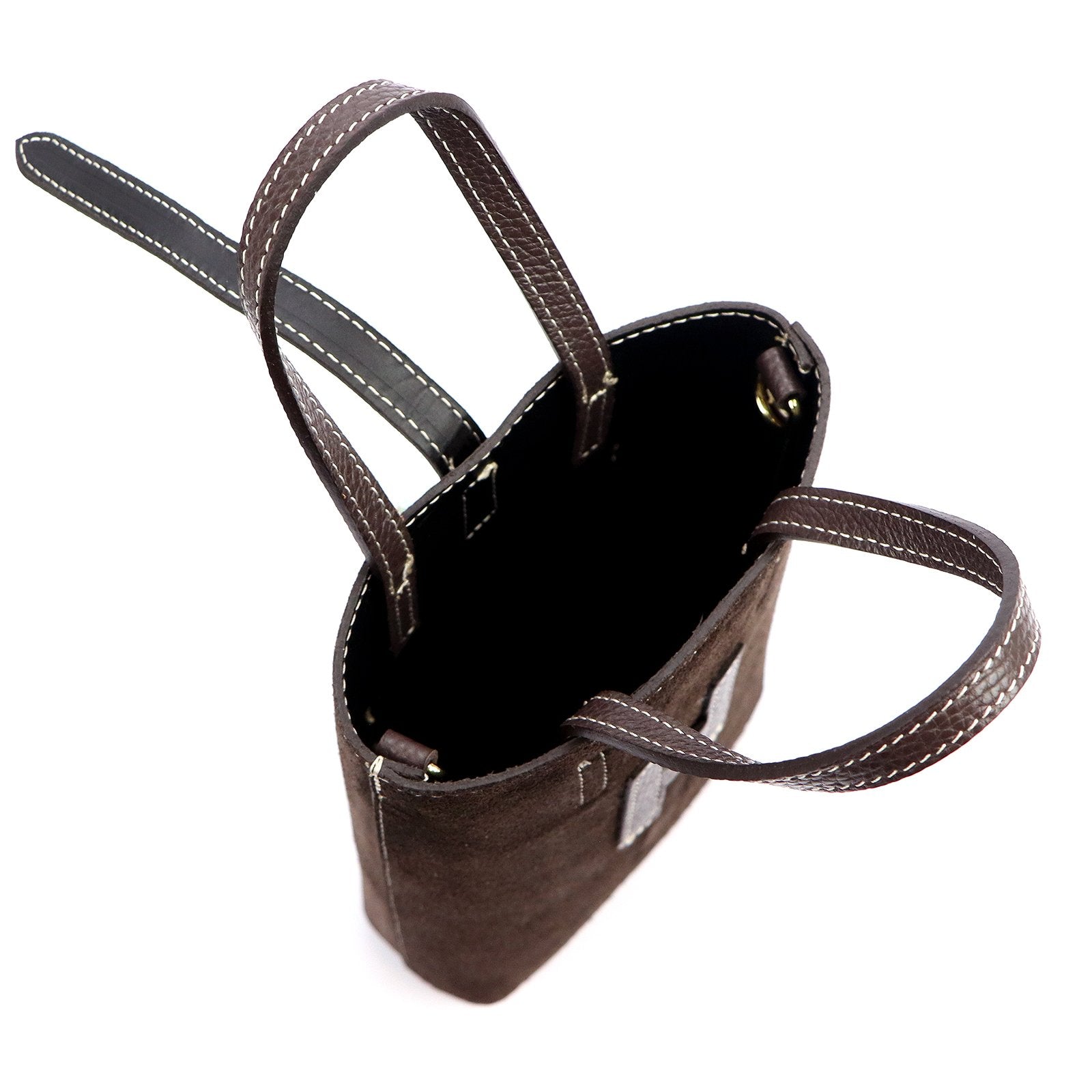 Luka 25-064 tamsiai ruda odinė rankinė ciemny brąz