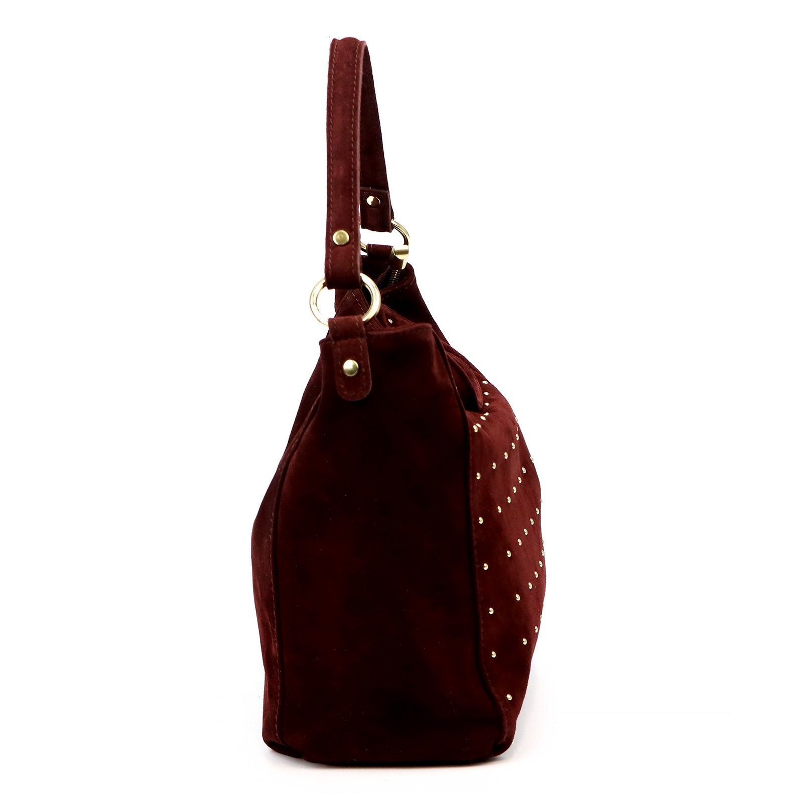 Luka 26-023 bordo odinė rankinė bordo