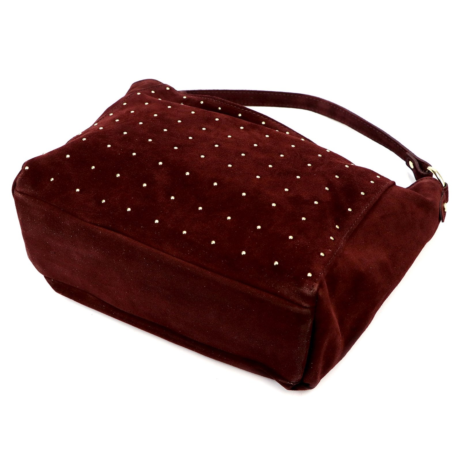 Luka 26-023 bordo odinė rankinė bordo