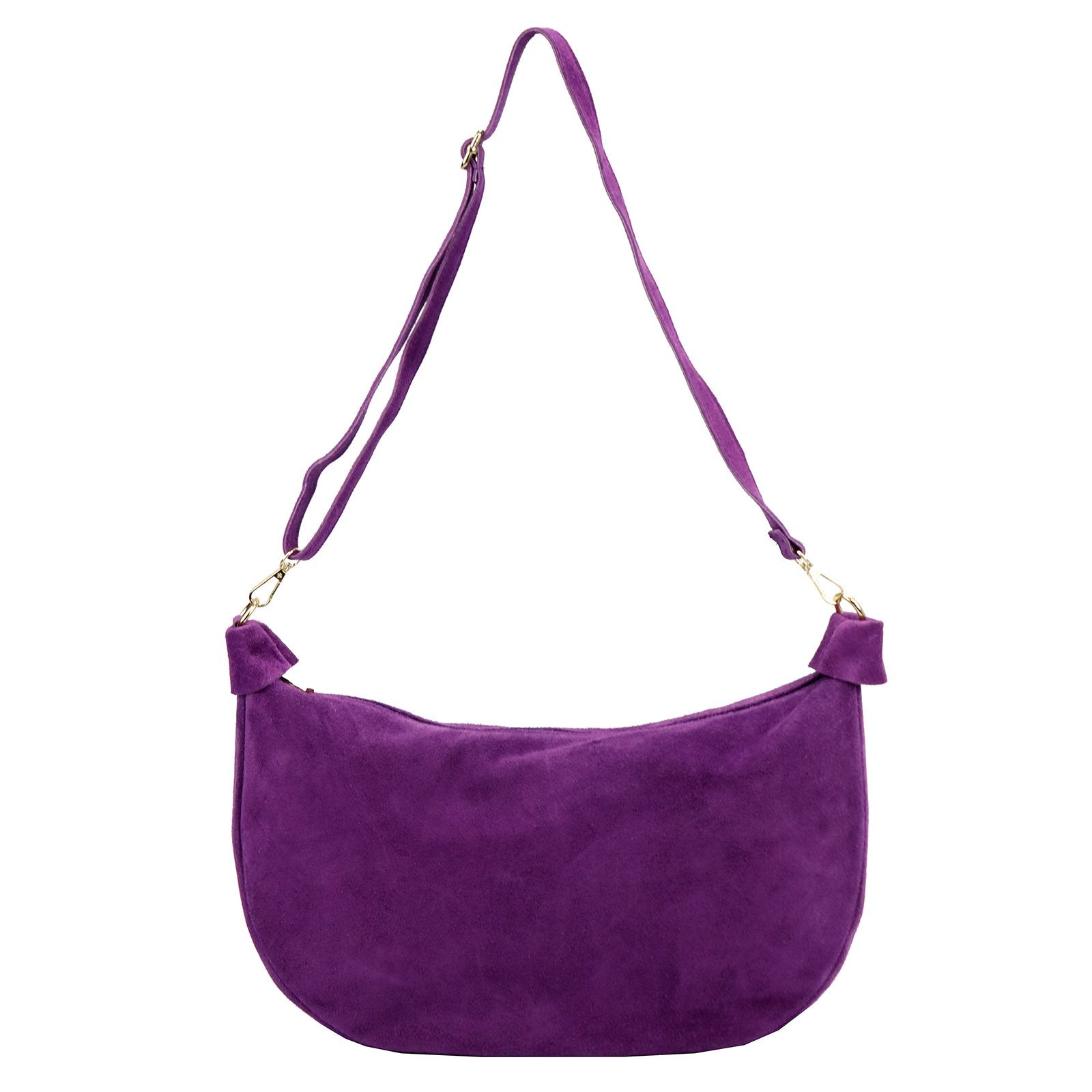 Luka 26-115 violetinė odinė rankinė fioletowy