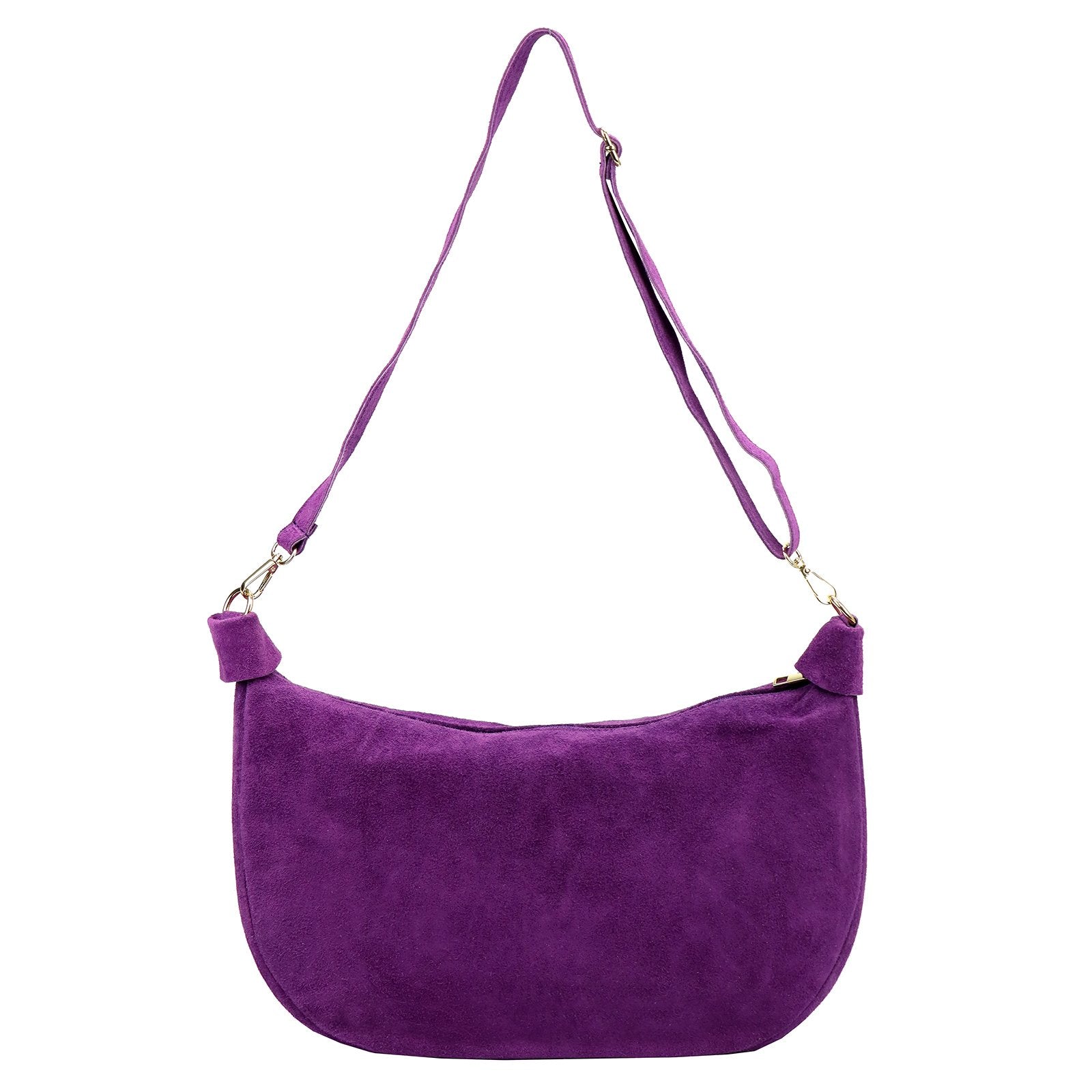 Luka 26-115 violetinė odinė rankinė fioletowy