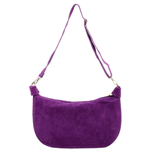 Luka 26-115 violetinė odinė rankinė fioletowy