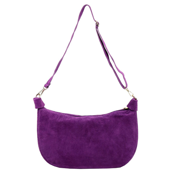Luka 26-115 violetinė odinė rankinė fioletowy