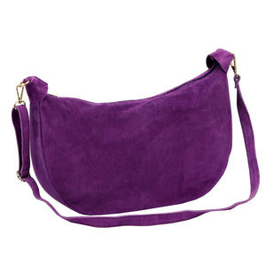 Luka 26-115 violetinė odinė rankinė fioletowy