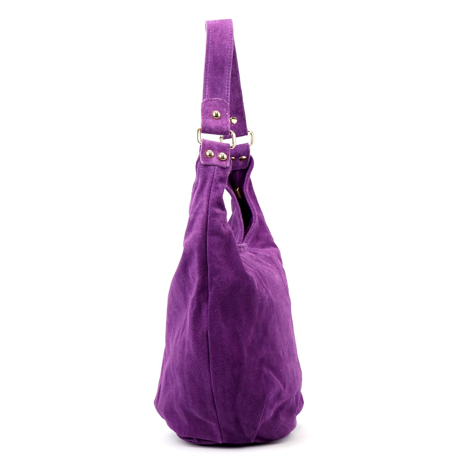 Luka 26-049-2 violetinė natūralios odos rankinė fioletowy