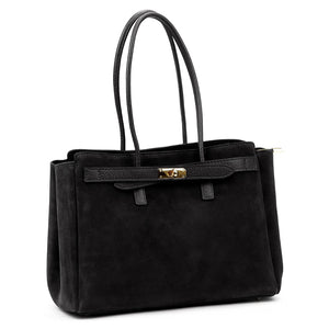Camilla PREMIUM 10.004 juoda natūralios odos rankinė czarny