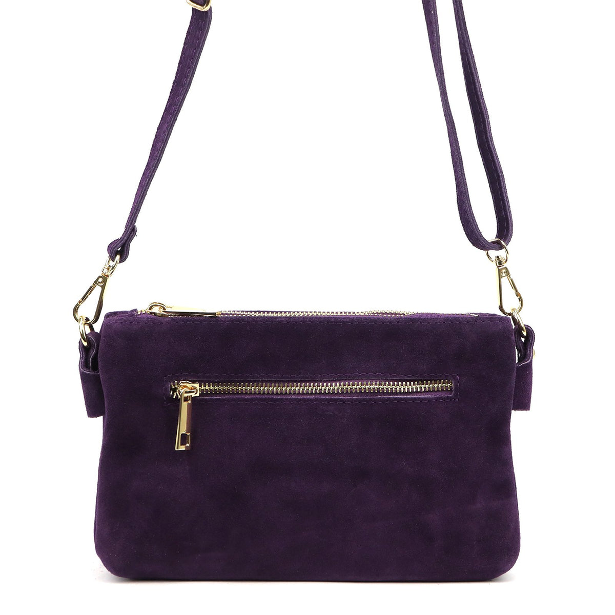 Luka 26-165 violetinė odinė rankinė fioletowy