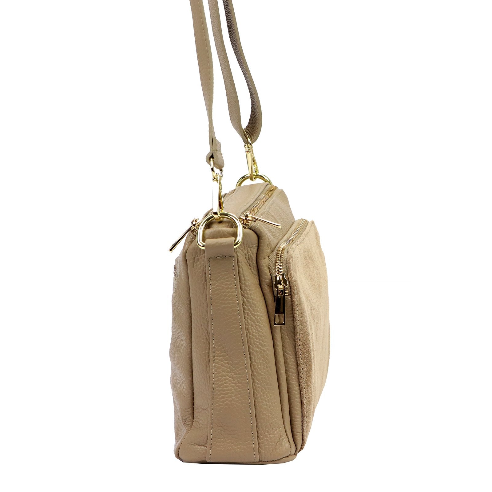 Luka 26-008 taupe natūralios odos rankinė taupe