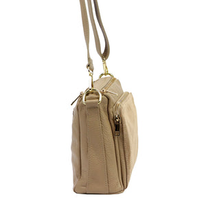 Luka 26-008 taupe natūralios odos rankinė taupe