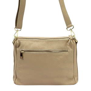 Luka 26-008 taupe natūralios odos rankinė taupe