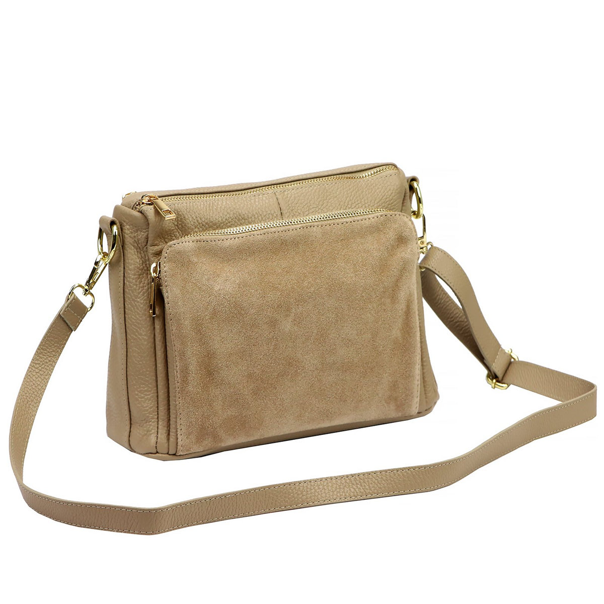 Luka 26-008 taupe natūralios odos rankinė taupe