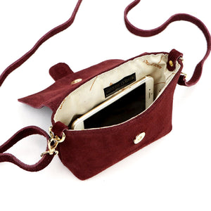Luka 26-170 bordo natūralios odos rankinė bordo
