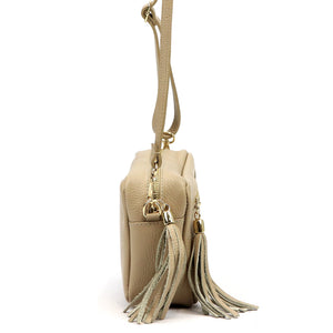 Luka 20-030 DOLLARO GOLD taupe odinė rankinė taupe