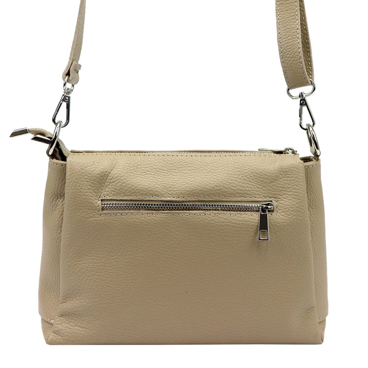 MiaMore 01-002 DOLLARO taupe natūralios odos rankinė taupe