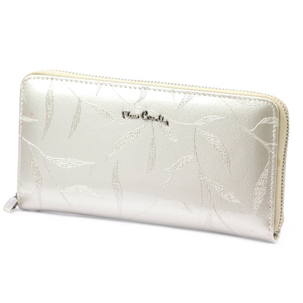Pierre Cardin 02 LEAF 119 kreminė odinė piniginė cream
