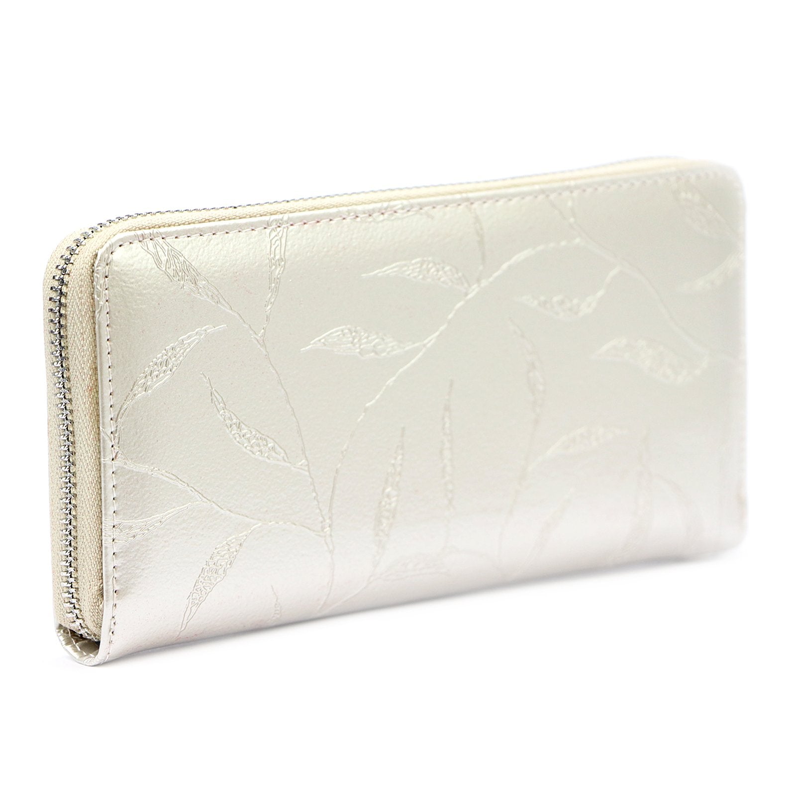 Pierre Cardin 02 LEAF 119 kreminė odinė piniginė cream