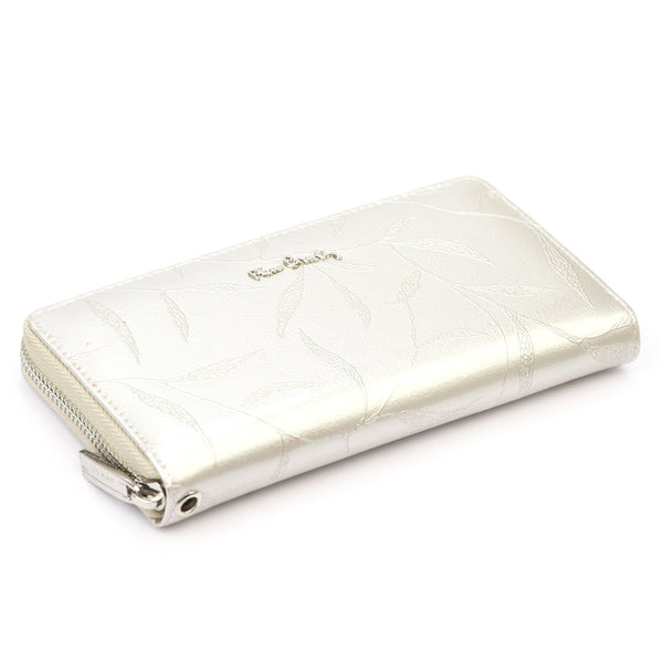 Pierre Cardin 02 LEAF 119 kreminė odinė piniginė cream