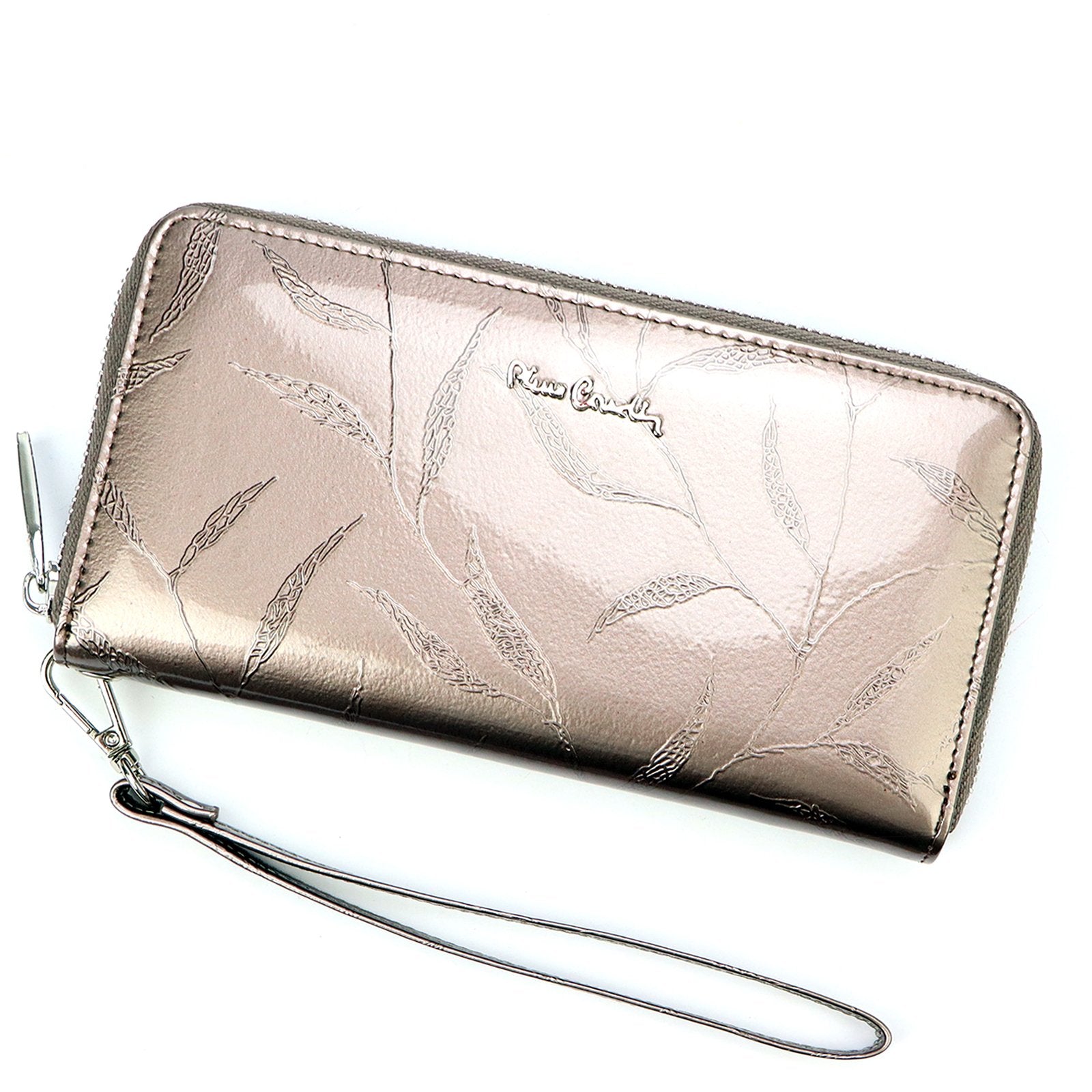 Pierre Cardin 02 LEAF 119 pelenų pilka piniginė popiel