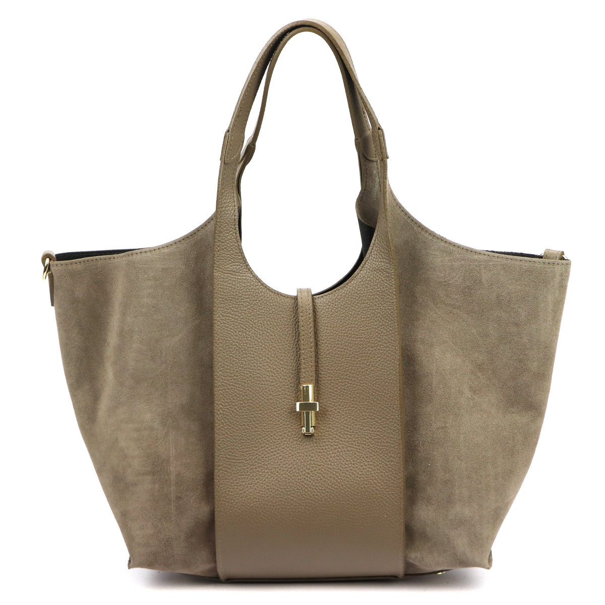 Luka 26-068 taupe natūralios odos rankinė taupe