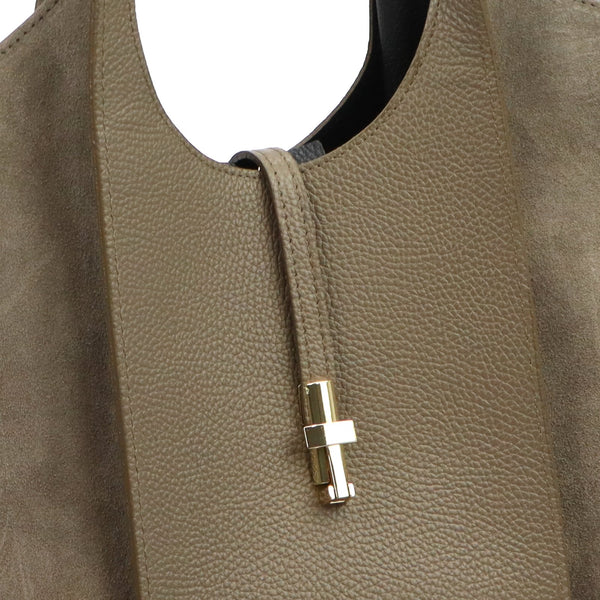 Luka 26-068 taupe natūralios odos rankinė taupe