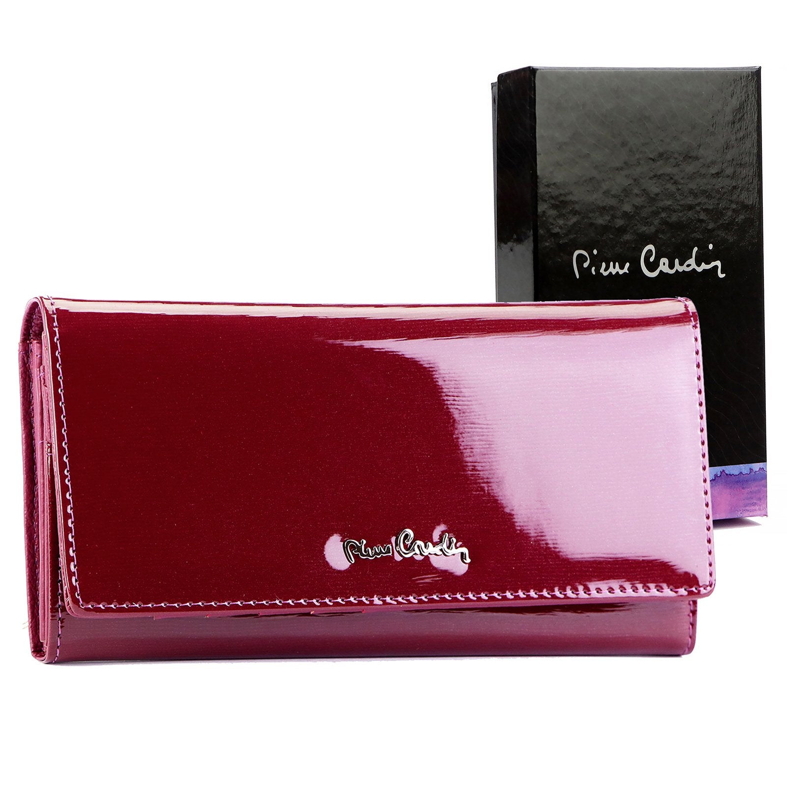 Pierre Cardin 05 LINE 100 violetinė piniginė fioletowy