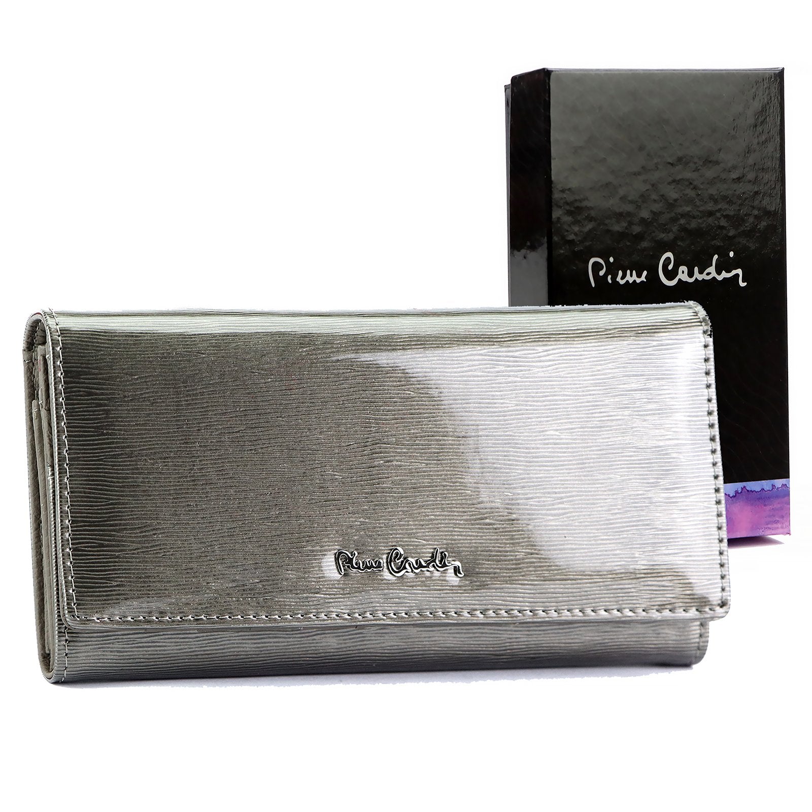Pierre Cardin 05 LINE 100 pelenų pilka piniginė popiel