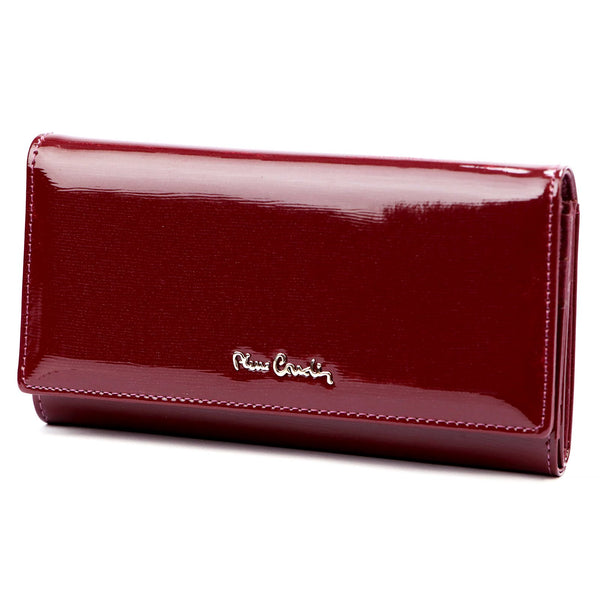 Pierre Cardin 05 LINE 102 violetinė odinė piniginė fioletowy