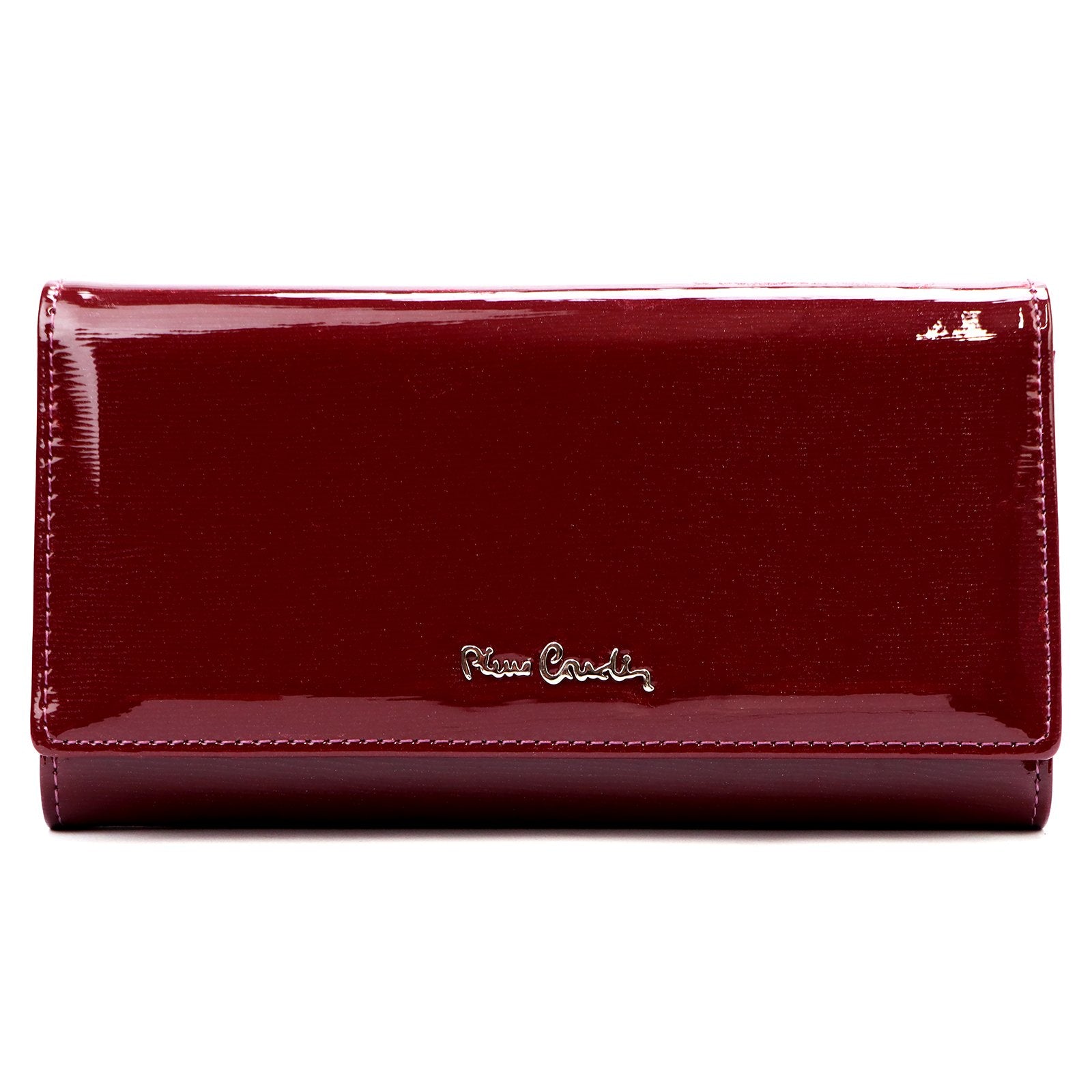 Pierre Cardin 05 LINE 102 violetinė odinė piniginė fioletowy