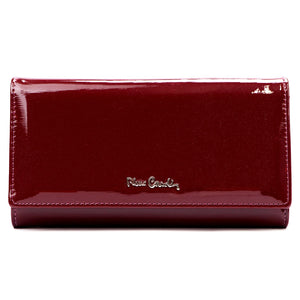 Pierre Cardin 05 LINE 102 violetinė odinė piniginė fioletowy