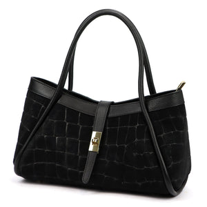 Camilla PREMIUM 10.014 CROCO juoda odinė rankinė czarny