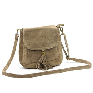 Luka 26-169 taupe natūralios odos rankinė taupe