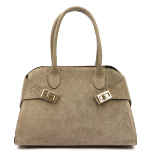 Luka 26-006 taupe natūralios odos rankinė taupe