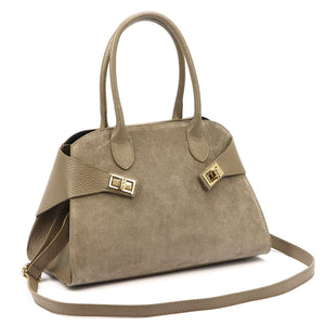 Luka 26-006 taupe natūralios odos rankinė taupe