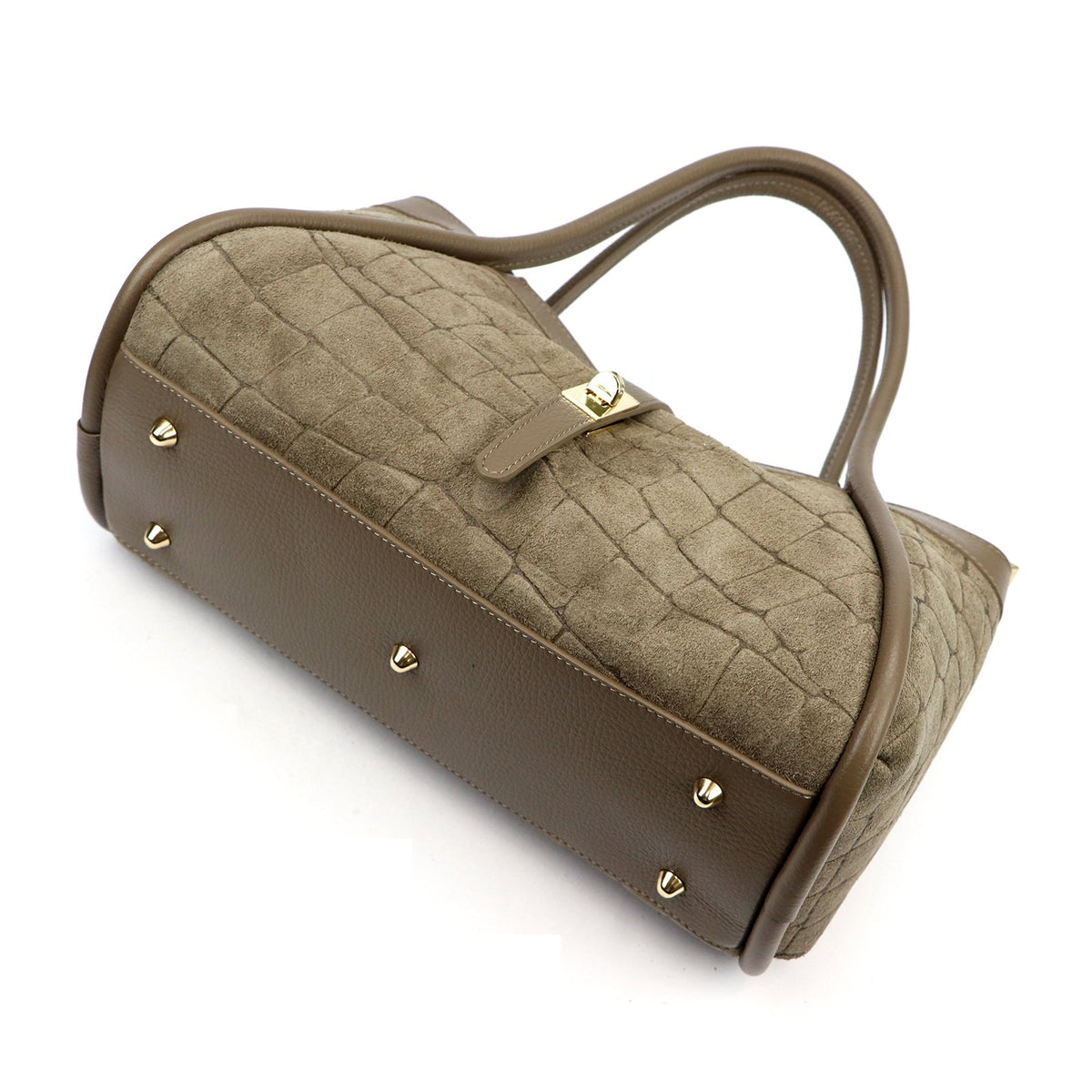 Camilla PREMIUM 10.014 CROCO taupe odinė rankinė taupe