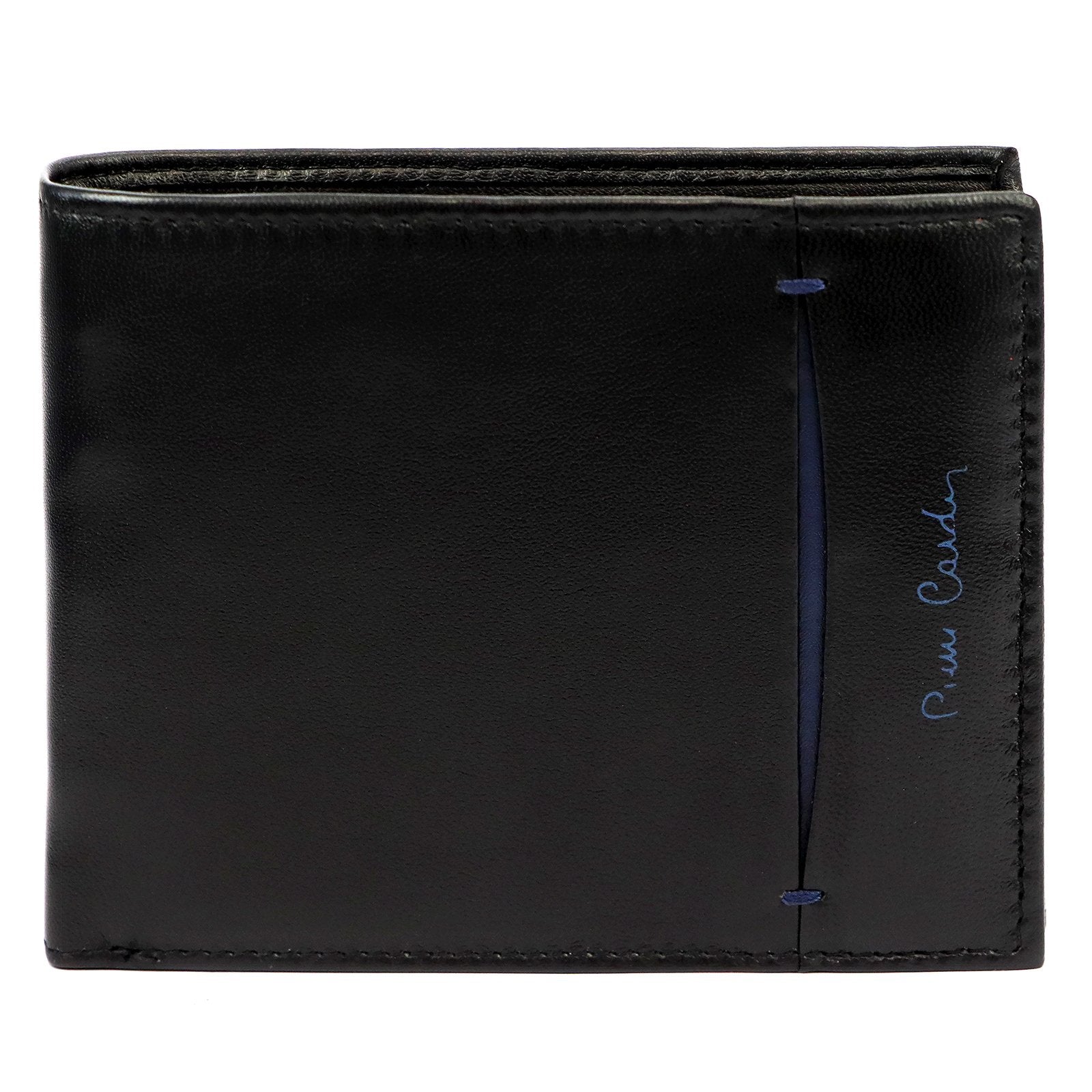 Pierre Cardin TILAK07 325 juoda ir mėlyna piniginė czarny + niebieski