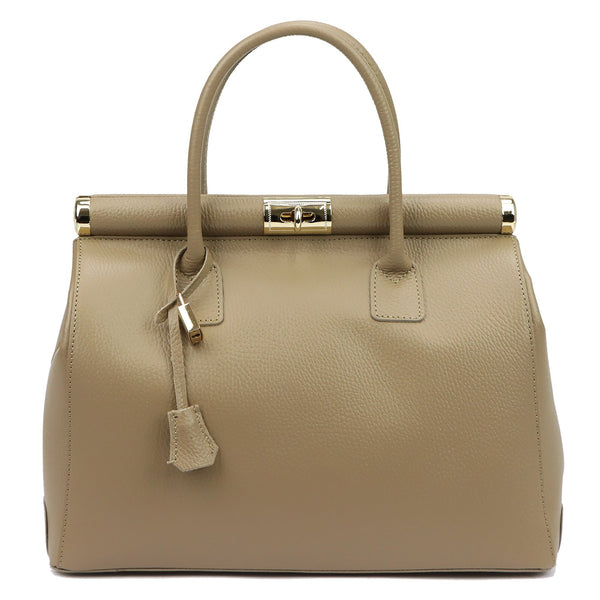 Luka 26-002 DOLLARO taupe natūralios odos rankinė taupe