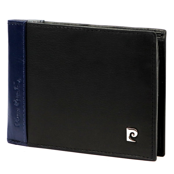 Pierre Cardin TILAK30 8806 juoda ir mėlyna piniginė czarny + niebieski