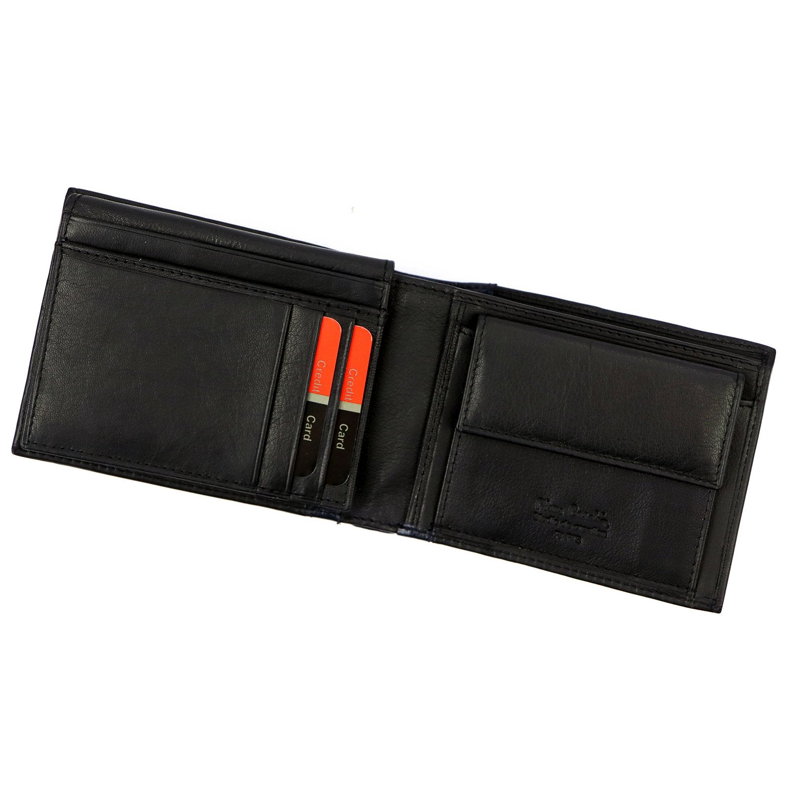 Pierre Cardin TILAK30 8806 juoda ir mėlyna piniginė czarny + niebieski